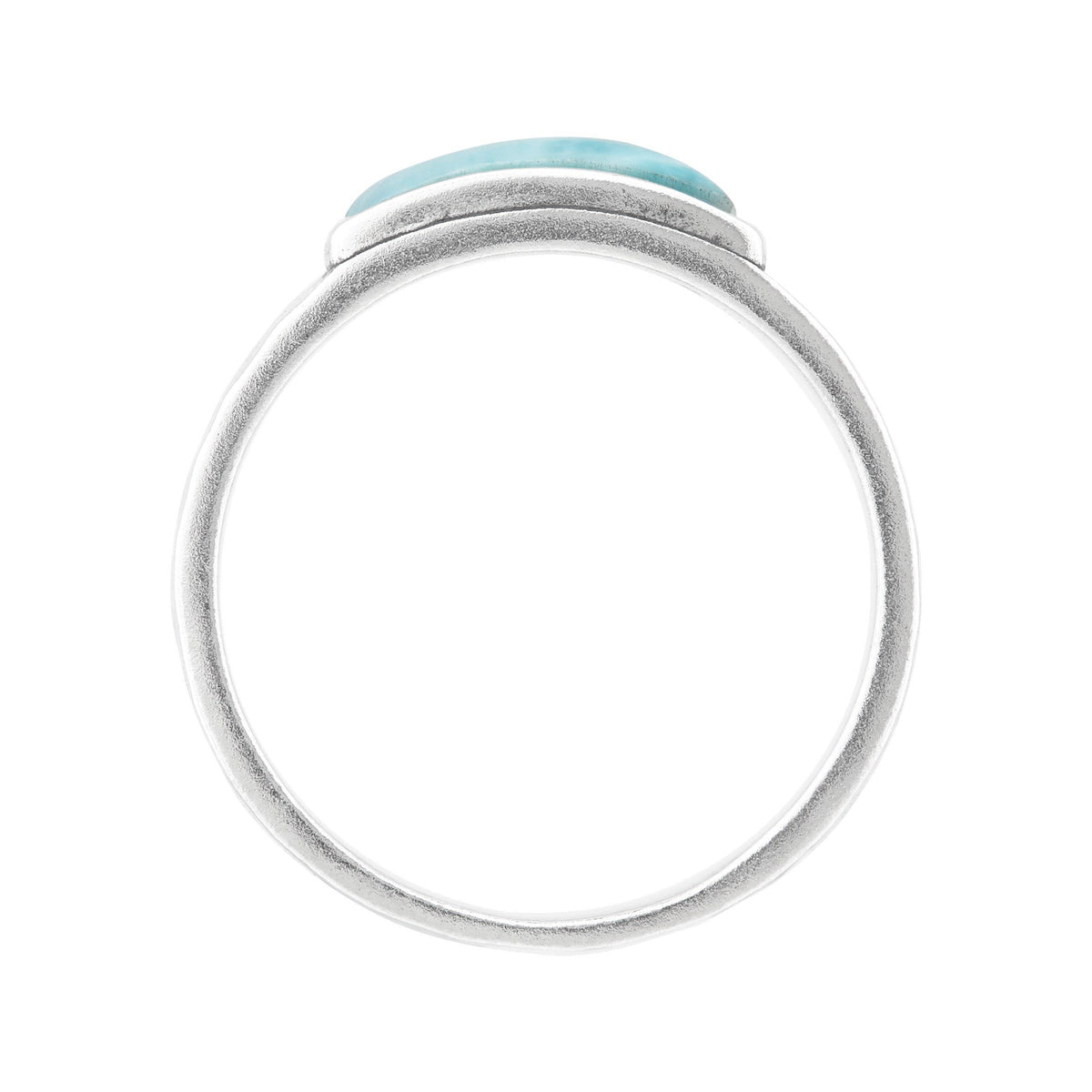 Silpada Wishful Sterling Silver Larimar Band Ring