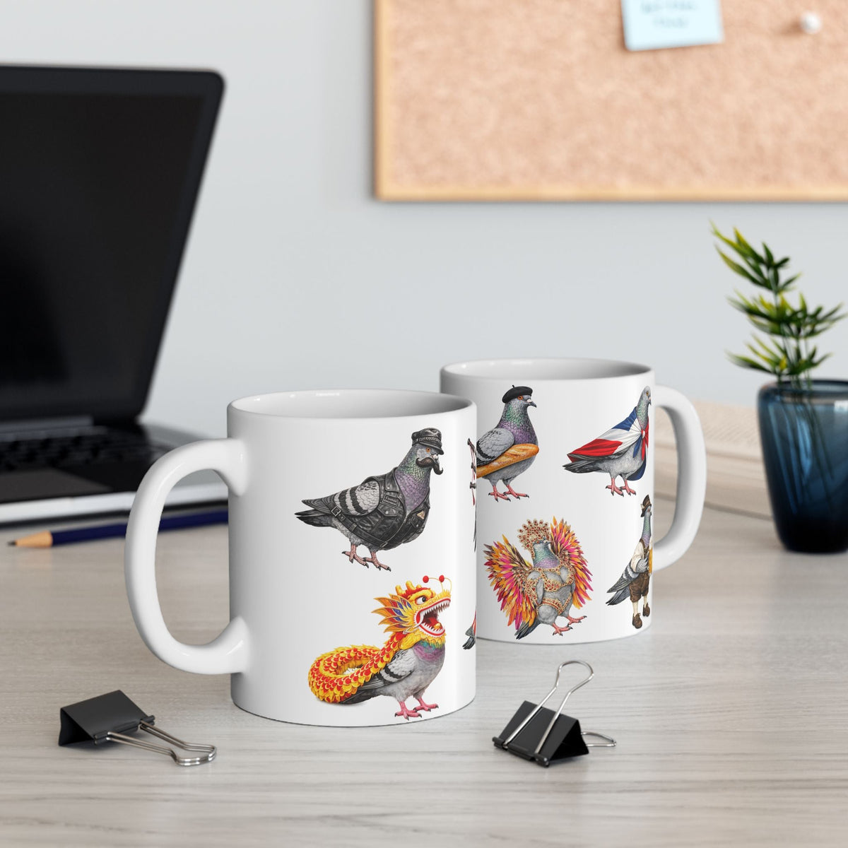 Parade Day New York | NYC Pigeon 11oz Party Time Mug St. Patrick's Day, Bastille Day, West Indian Day, Puerto Rican Day, Oktoberfest, Dominican Day, Chinese New Year, Gay Pride