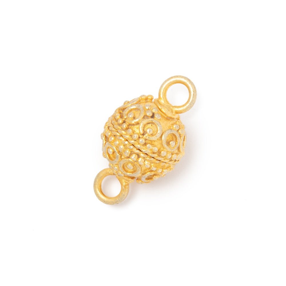 10mm Circle & Dot Design Magnetic Clasp 1 piece