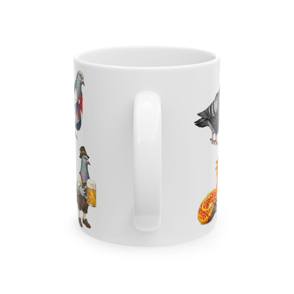 Parade Day New York | NYC Pigeon 11oz Party Time Mug St. Patrick's Day, Bastille Day, West Indian Day, Puerto Rican Day, Oktoberfest, Dominican Day, Chinese New Year, Gay Pride