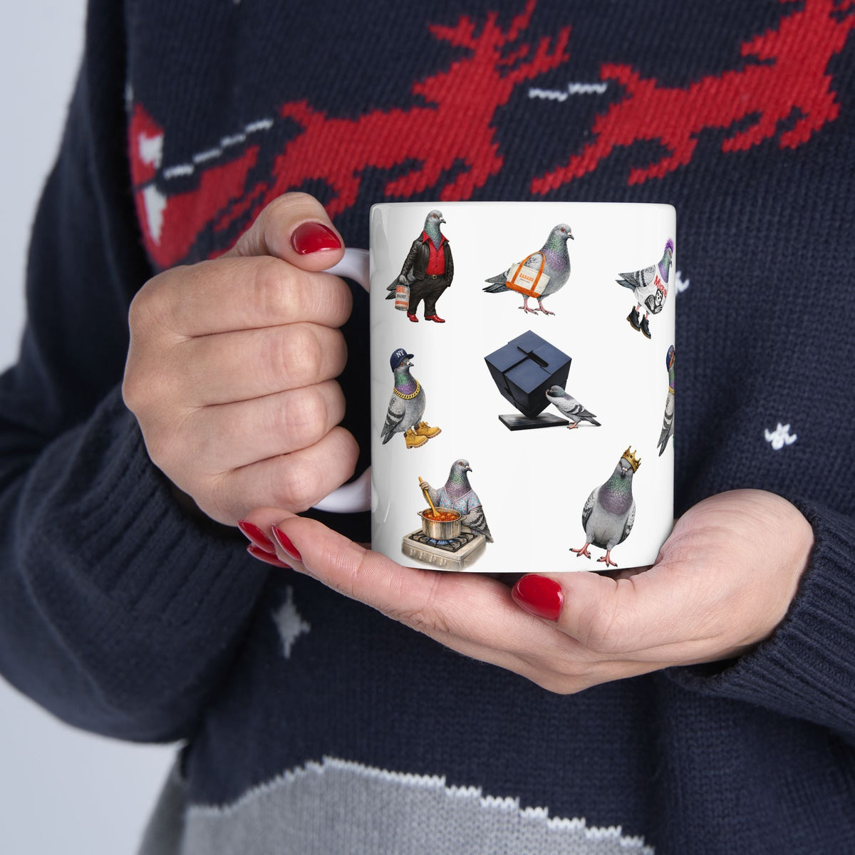 Pigeons of New York Mug | NYC Pigeon Bird Lovers Coffee Cup