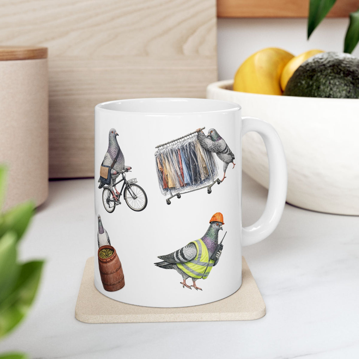 Hard Working New Yorkers | NYC Pigeon 11oz Coffee Mug