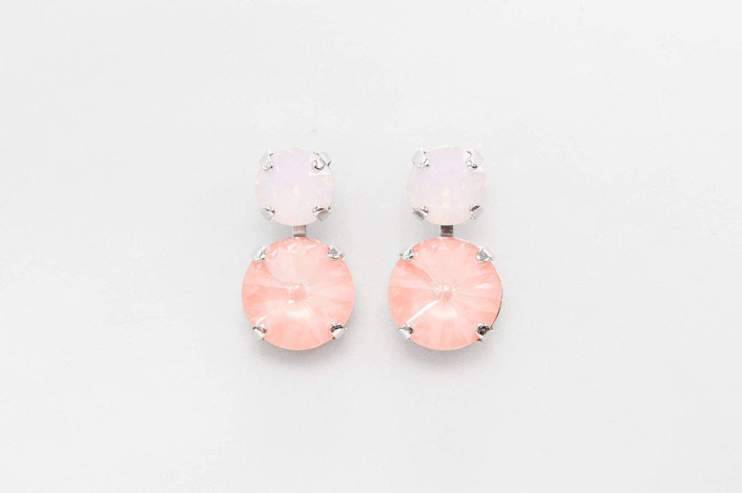 Boucles d'oreilles superposées Katora 14K GP Narragansett Peach