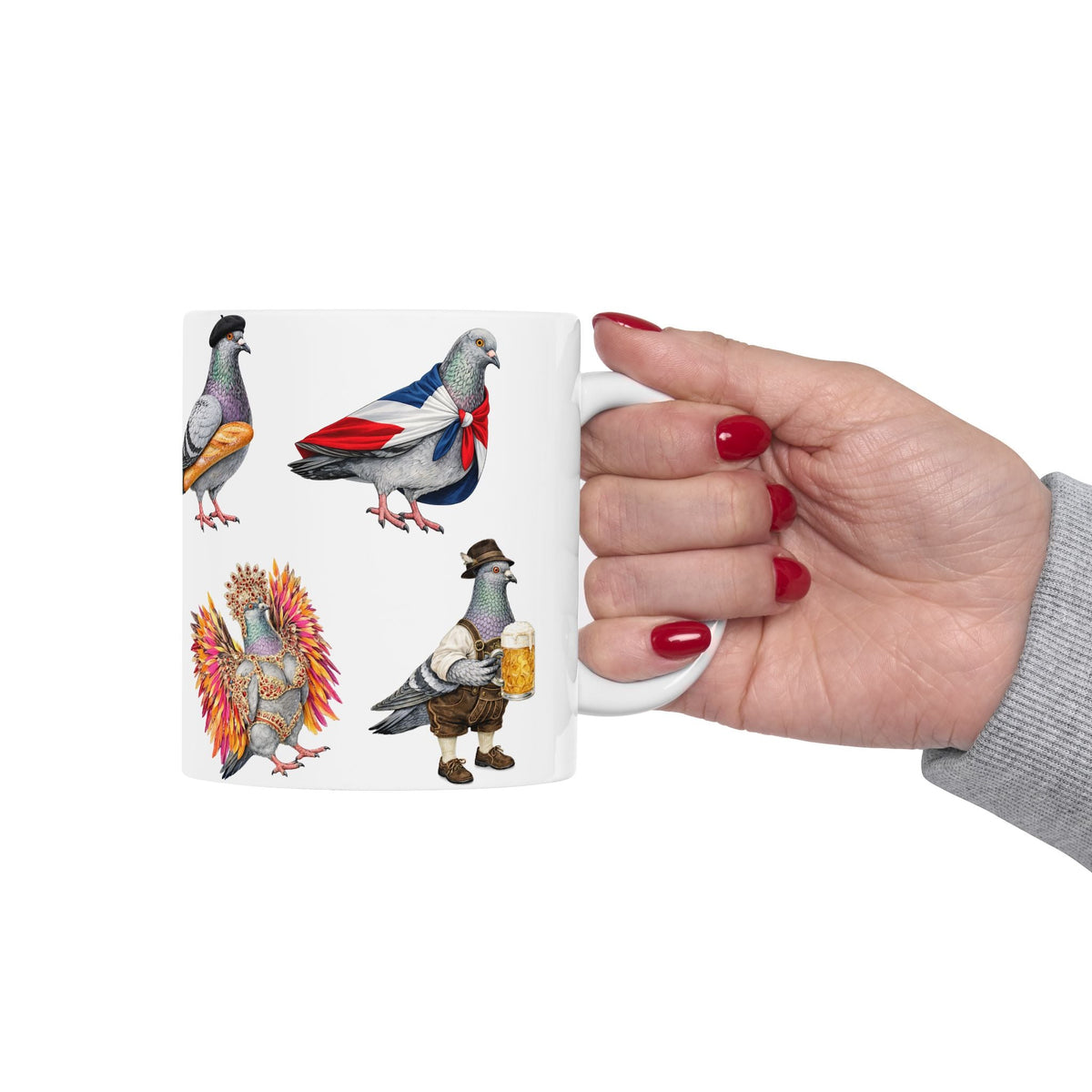 Parade Day New York | NYC Pigeon 11oz Party Time Mug St. Patrick's Day, Bastille Day, West Indian Day, Puerto Rican Day, Oktoberfest, Dominican Day, Chinese New Year, Gay Pride