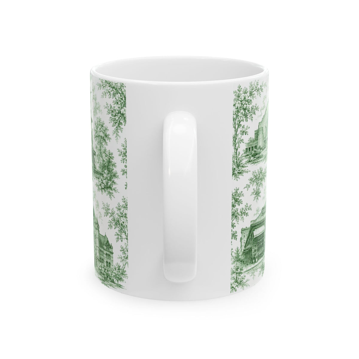Cincinnati Blue Toile de Jouy Ceramic Mug — Coffee mug 11oz