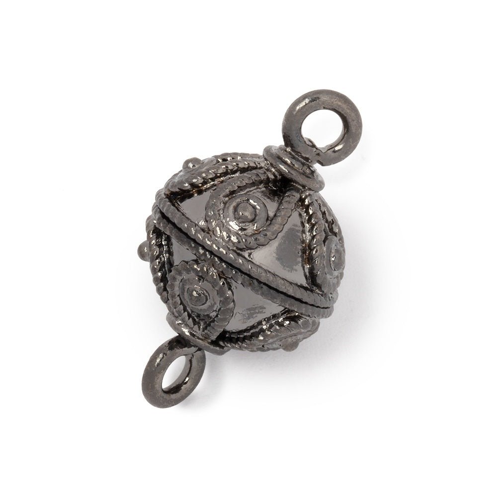 16mm Roped Tear Drop Design Round Magnetic Clasp 1 piece