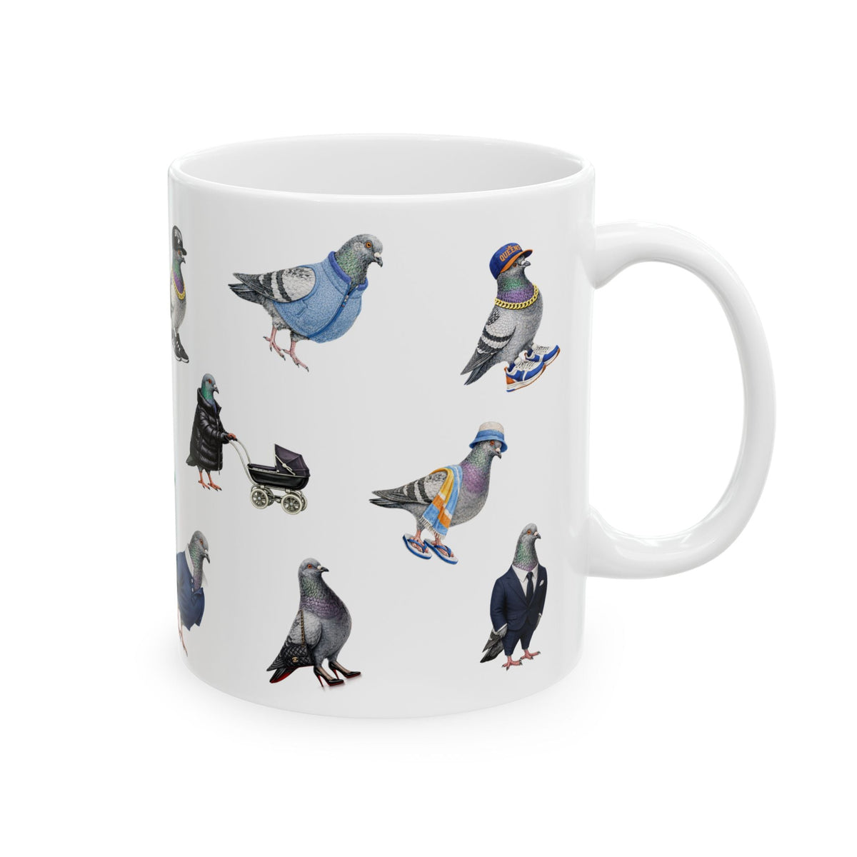Pigeons of New York Mug | NYC Pigeon Bird Lovers Coffee Cup