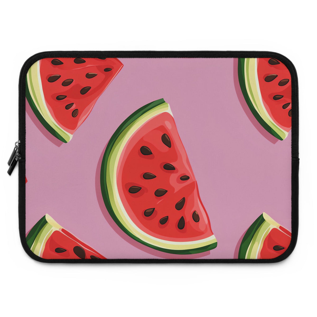 Pink Watermelon Laptop Sleeve | Summer Fruit Tech Cover for Beach Readers