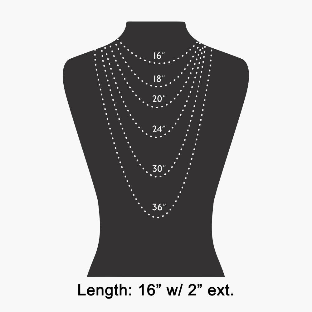 Le collier Looks by Fame en acier inoxydable à chevrons avec pendentif perle rectangulaire