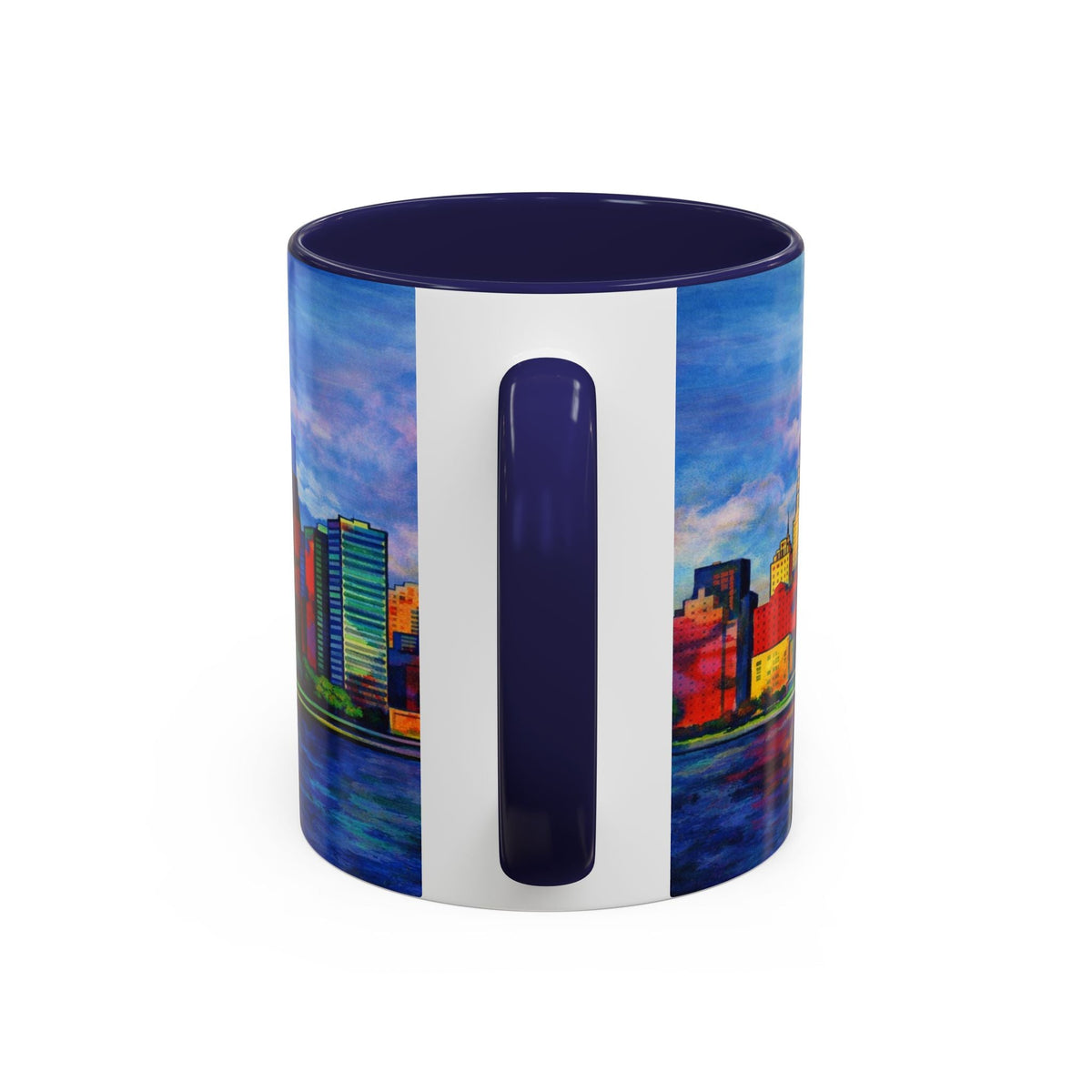 Fiddler on the Manhattan Roof Marc Chagall-inspired Fan Art NYC Accent Coffee Mug