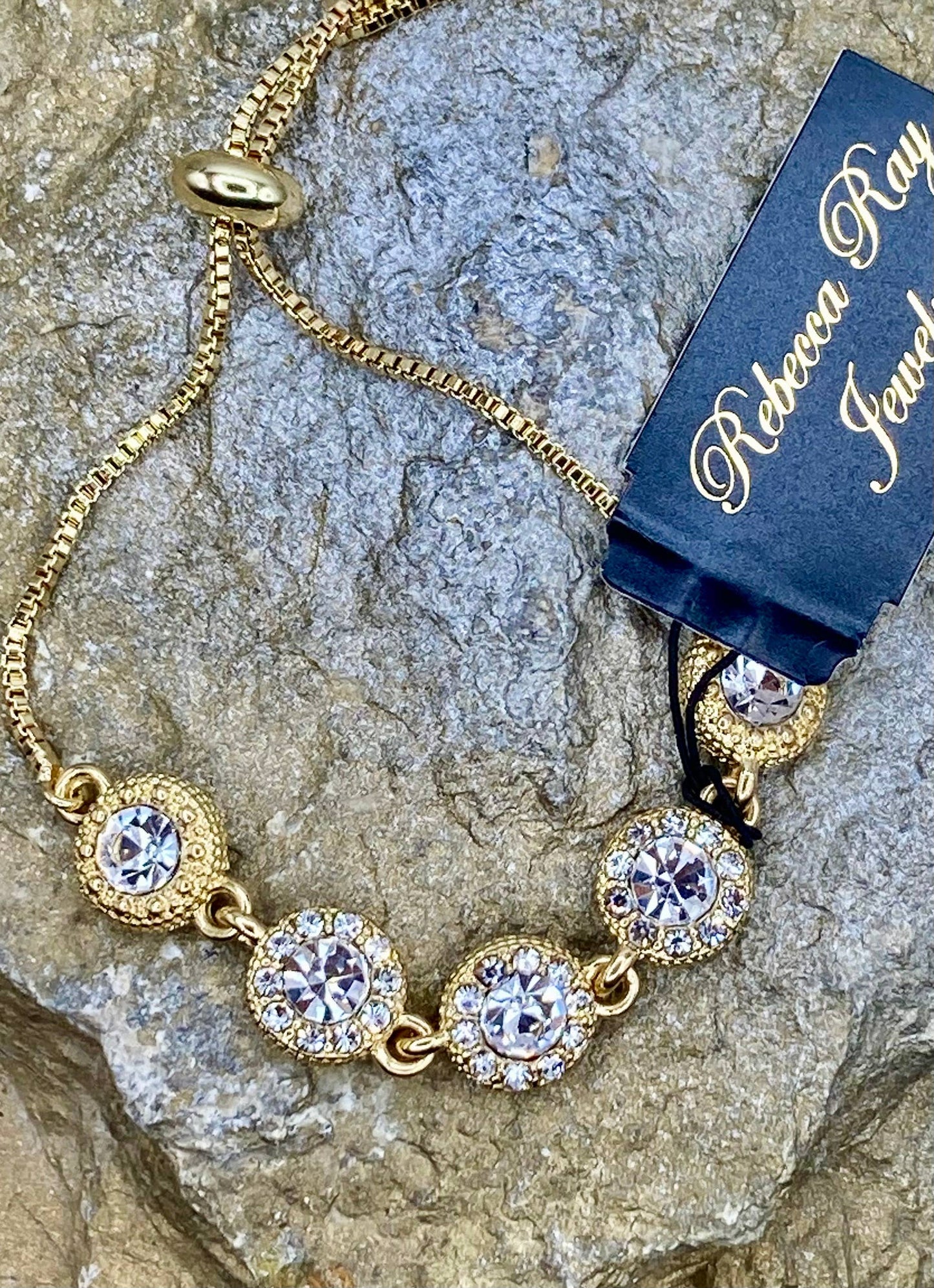 Bracelet coulissant Rebecca Ray Boho Crystal Charm