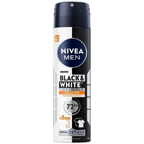 Nivea Men 72-Hour Anti-Perspirant Deodorant Spray - Black&White Invisible, 1.69 fl oz