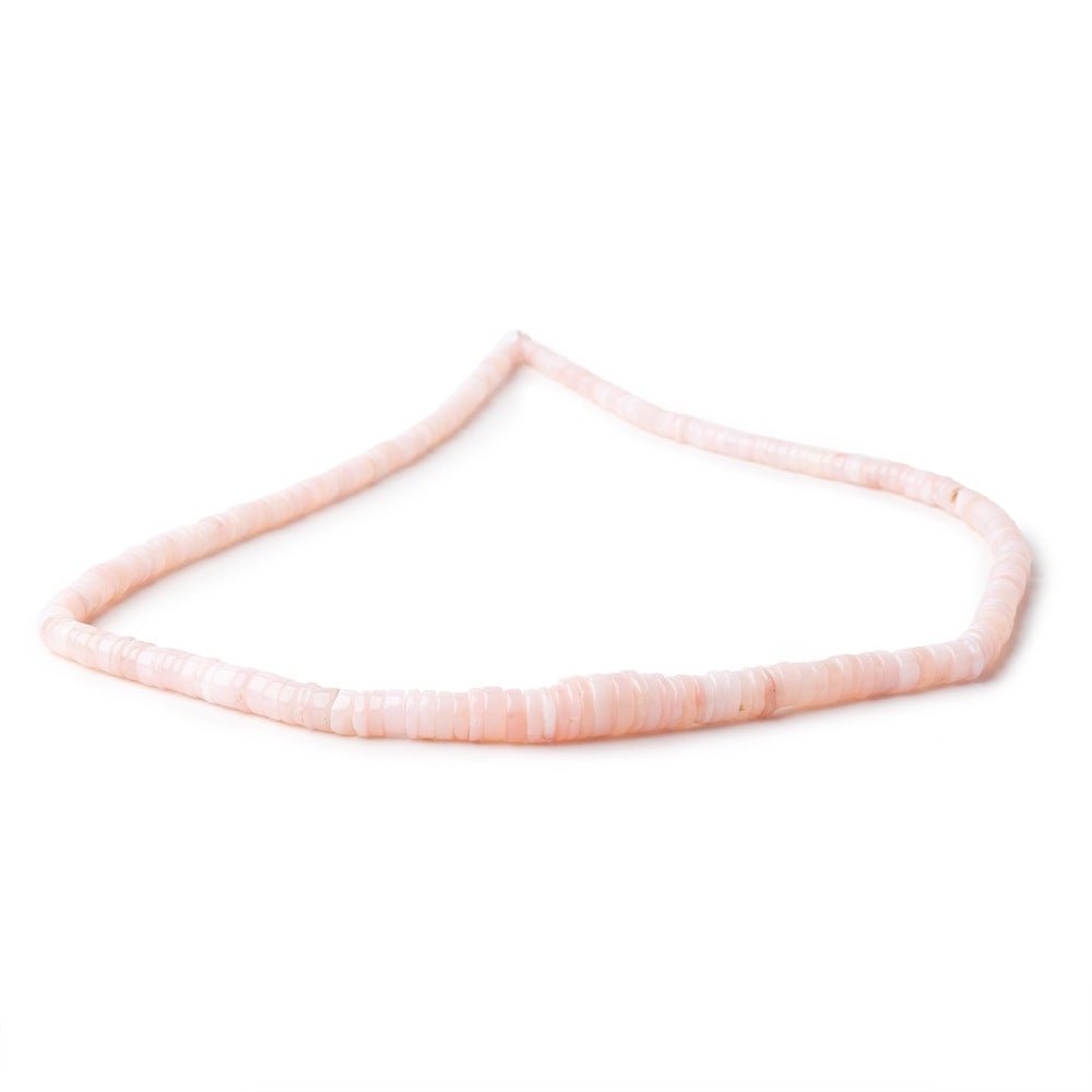 3-8mm Pink Peruvian Opal Plain Heishi Beads 17.75 inch 260 pieces