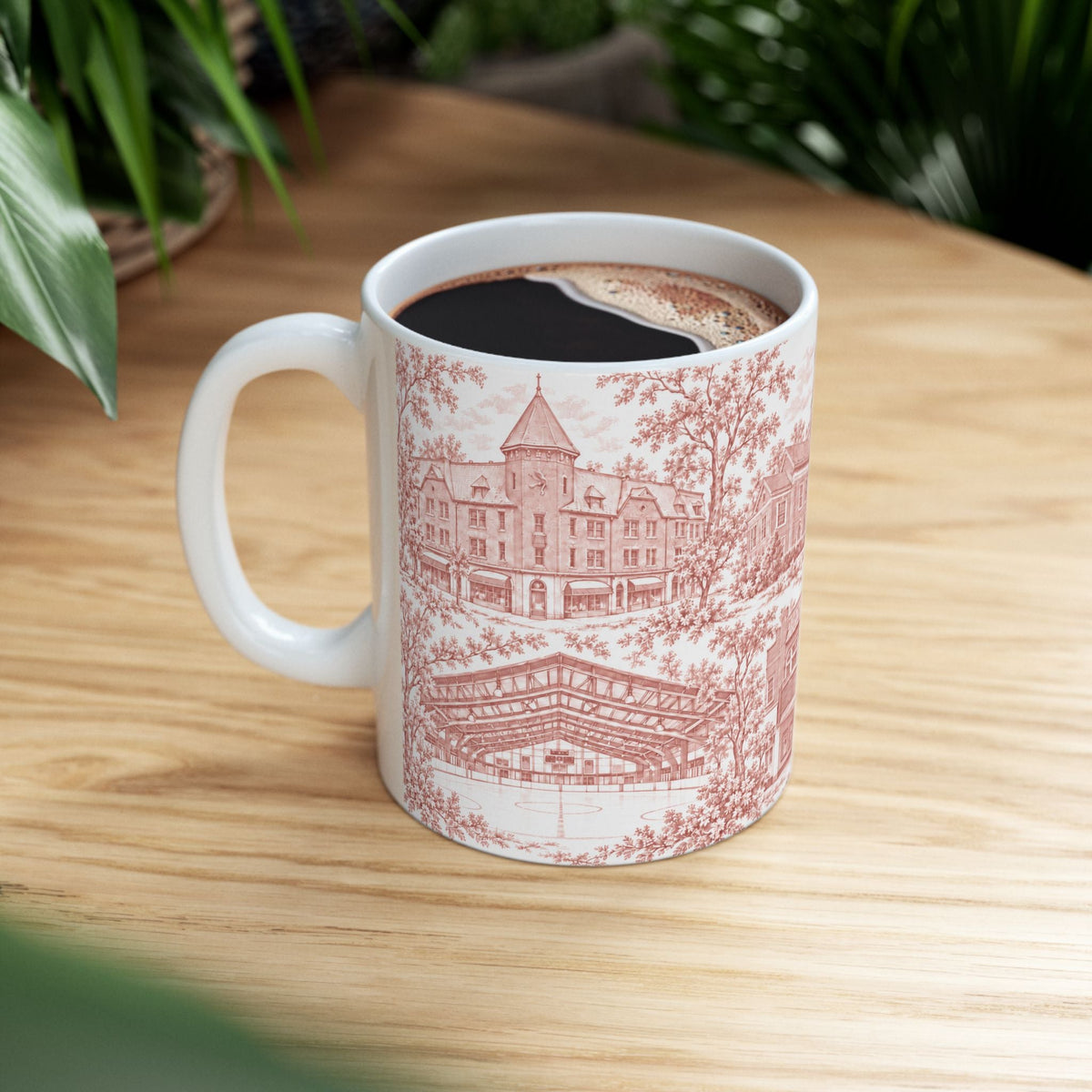 Great Neck Red de Jouy 11oz Ceramic Mug