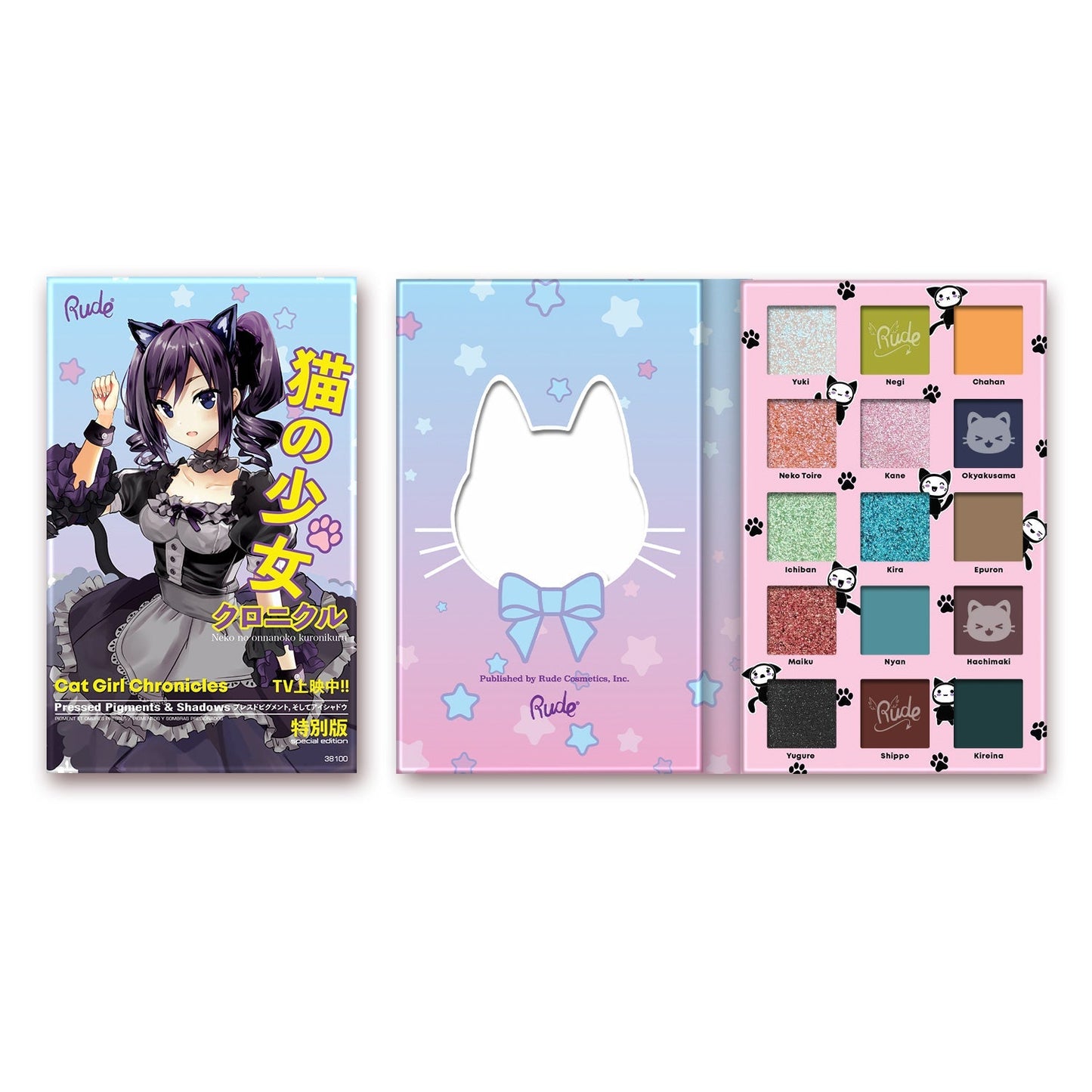 RUDE Manga Collection Pressed Pigments & Shadows - Cat Girl Chronicles - Cat Girl Chronicles