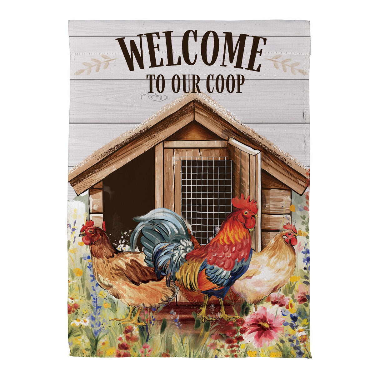 Petal & Plow Coop Suede Garden Flag