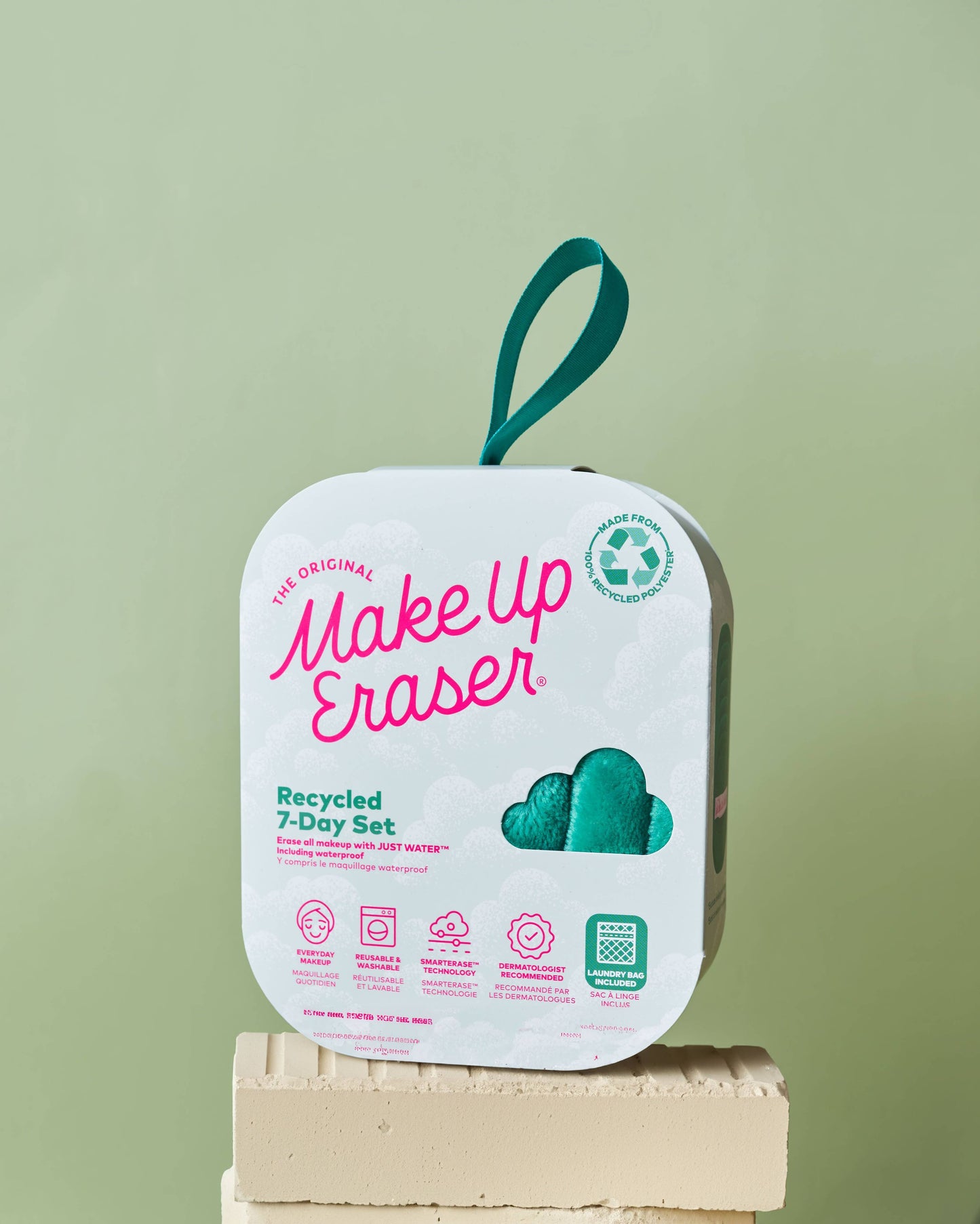 Ensemble de 7 jours VERT | Démaquillant 100 % recyclé