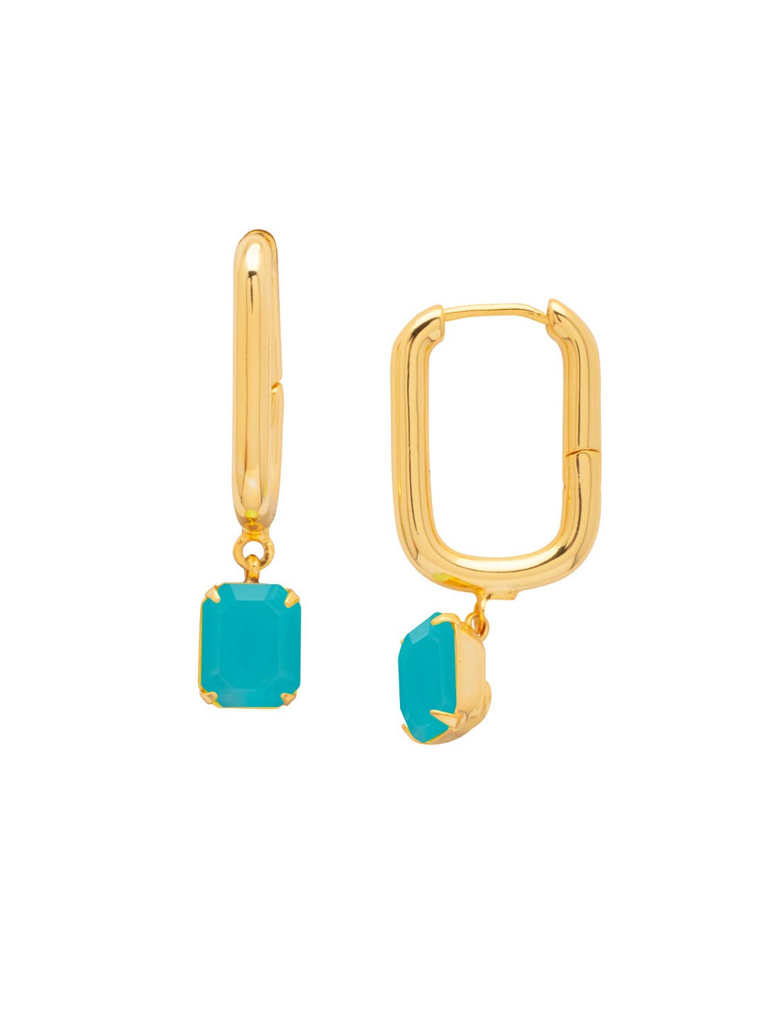 Boucles d'oreilles créoles rectangulaires Sorrelli Octavia