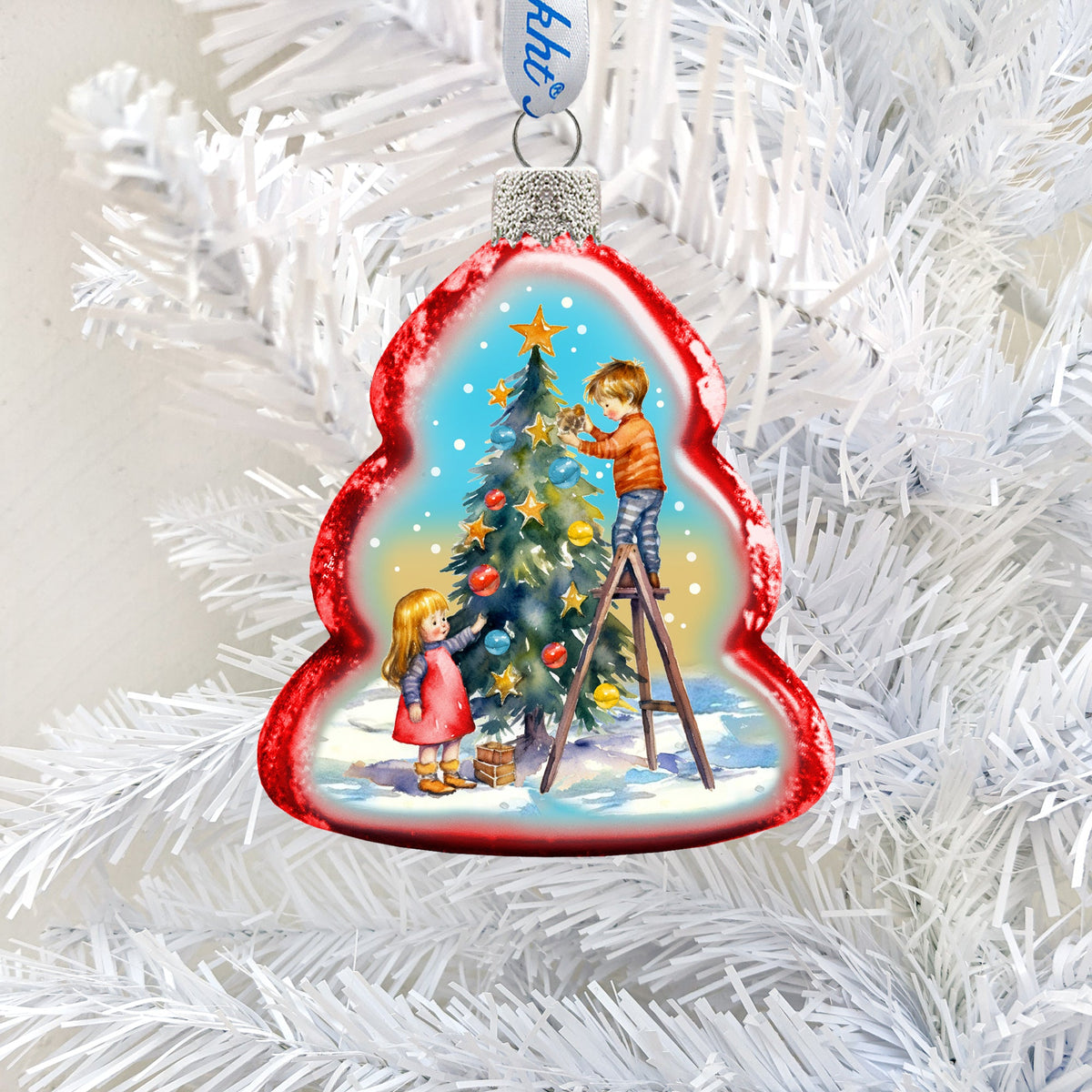 Christmas Joy Mercury Glass Ornaments by G. Debrekht - Christmas Décor - 776027