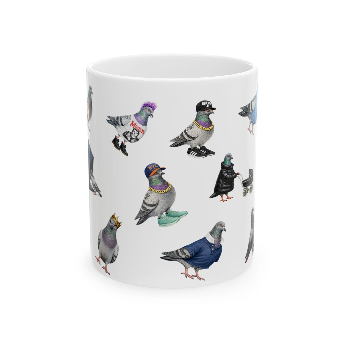 Pigeons of New York Mug | NYC Pigeon Bird Lovers Coffee Cup