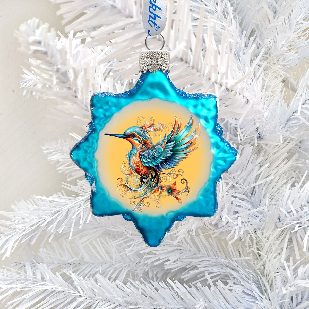 Fairy Bird Mercury Glass Ornaments by G. Debrekht - Christmas Decor - 776026