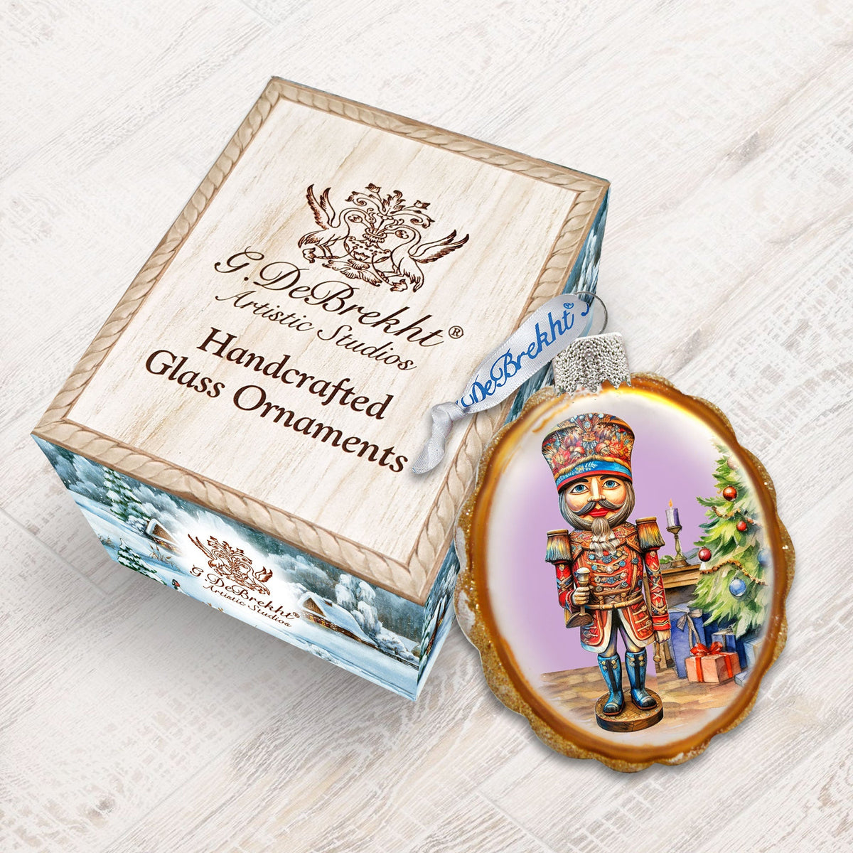 Nutcracker Mercury Glass Ornaments by G. Debrekht - Christmas Decor - 776023