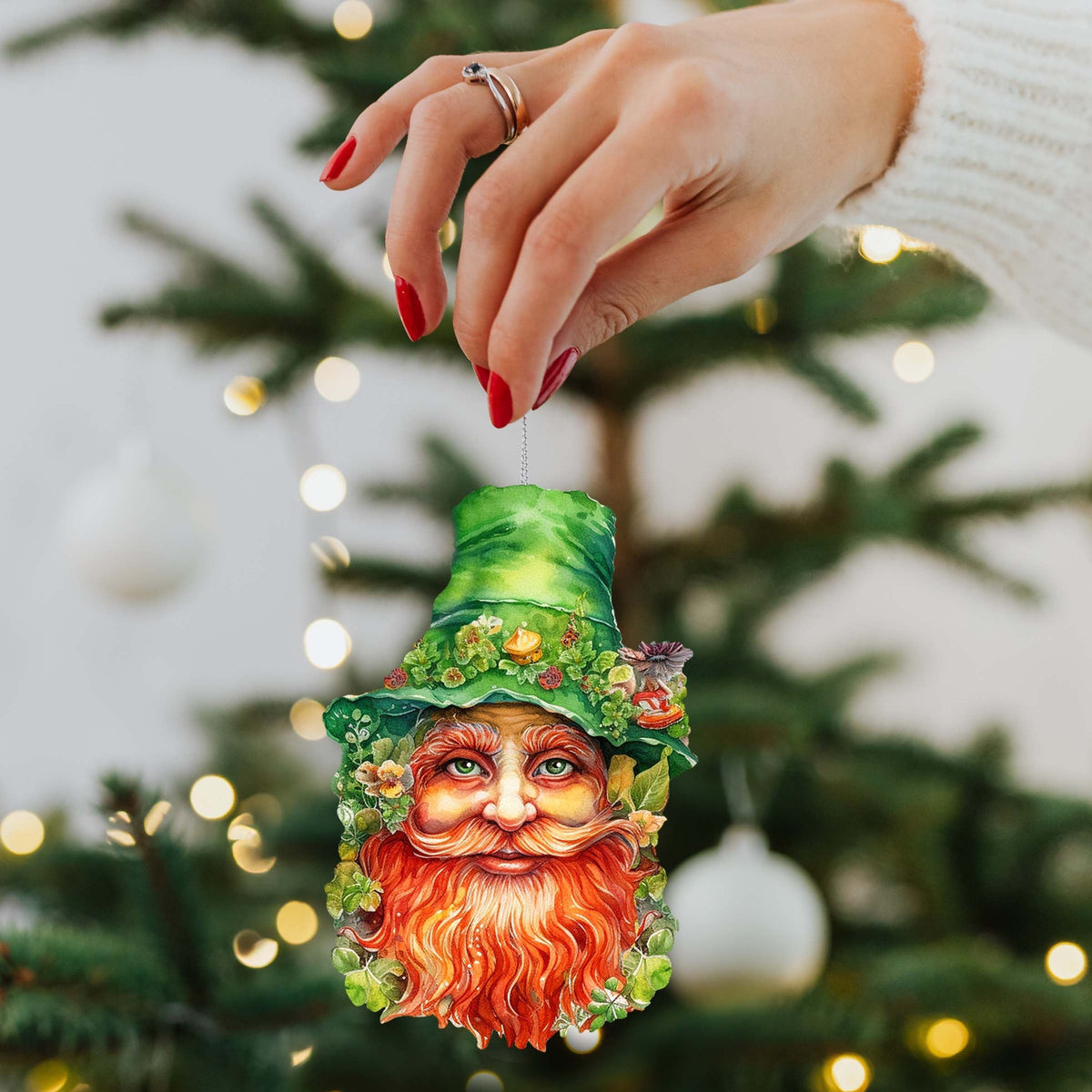 Happy St. Patrick Day Wooden Ornaments by G. DeBrekht Easter Spring Decor - 8652779