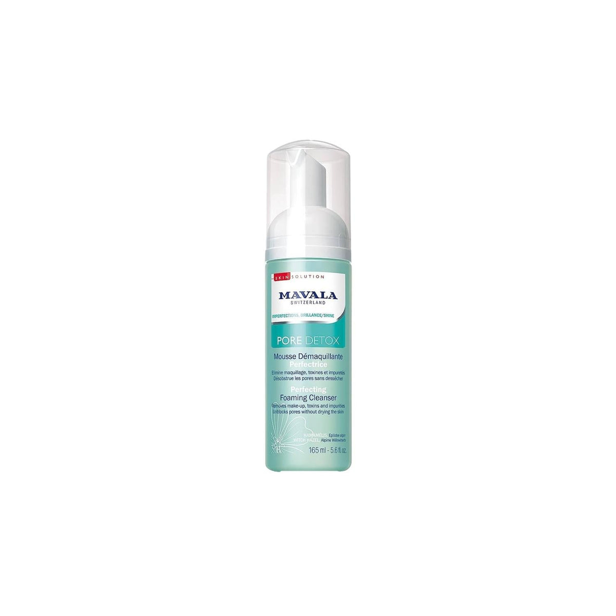 Mavala Pore Detox Foaming Facial Cleanser - Deep Cleansing, Improves Skin Clarity & Texture, 5.57 fl oz
