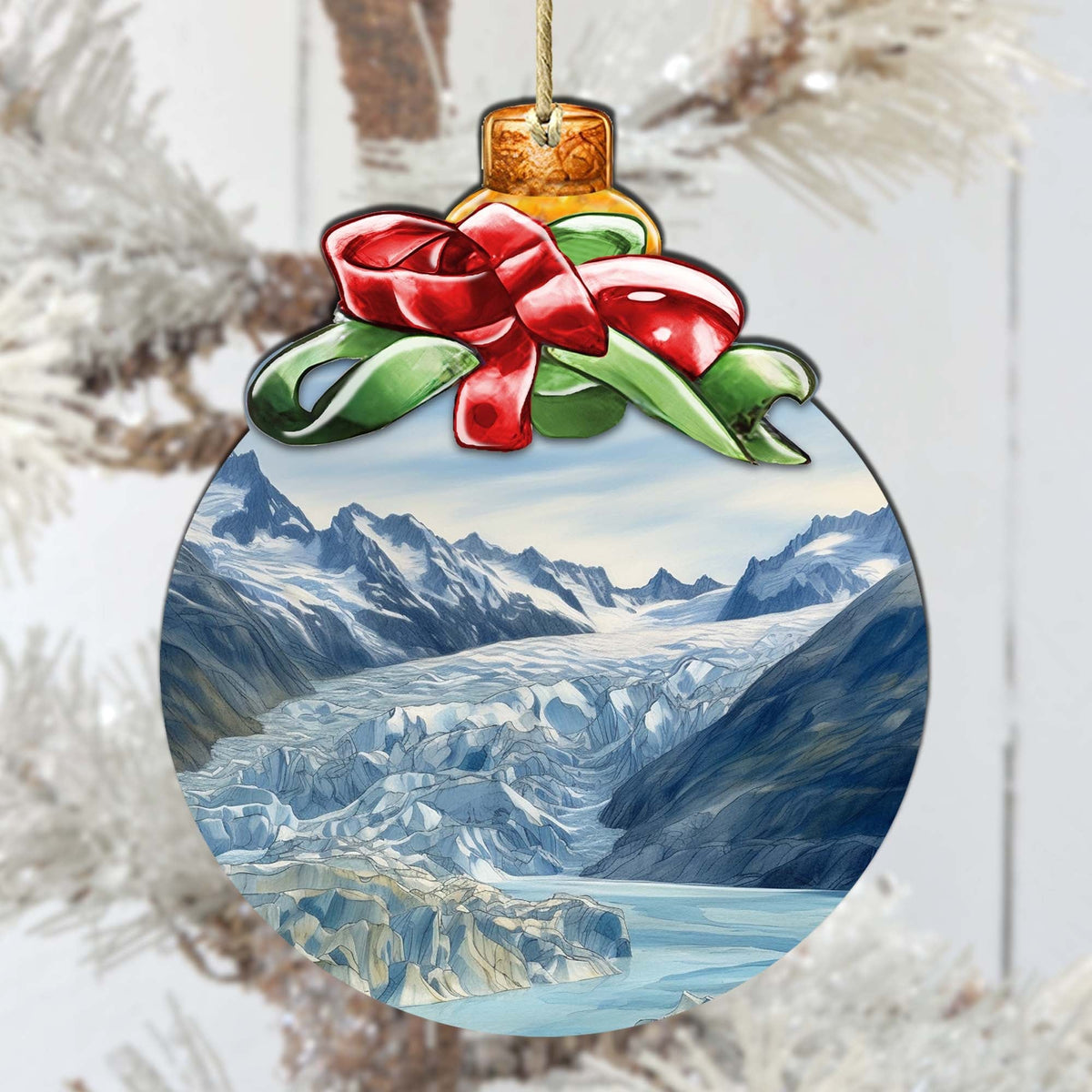 The Beauty That is Alaska Wooden Ornaments by G.Debrekht - Wildlife Holiday Decor - 870029