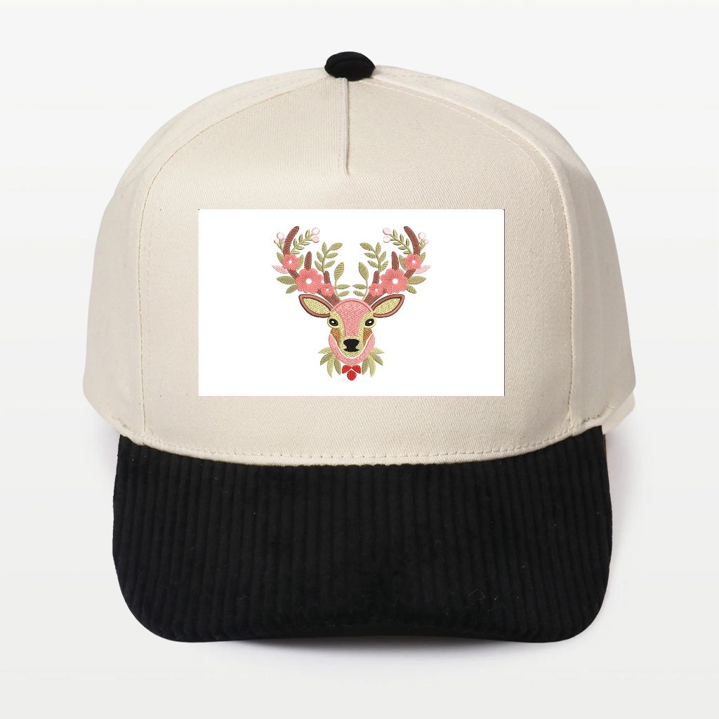 A Corduroy Brim 5 Panel Baseball Cap