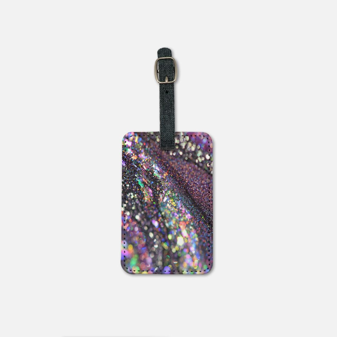 A Luggage Tag with Buckle - Purple Opal