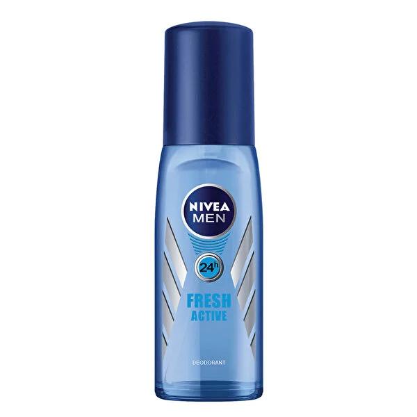 Nivea Men Fresh Active Deodorant Spray - Long Lasting, Natural Scent, 24 Hour Protection