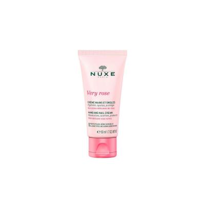 Nuxe Very Rose Hand And Nail Cream 50ml - Natural Moisturizing Hand Cream with Rose Scent