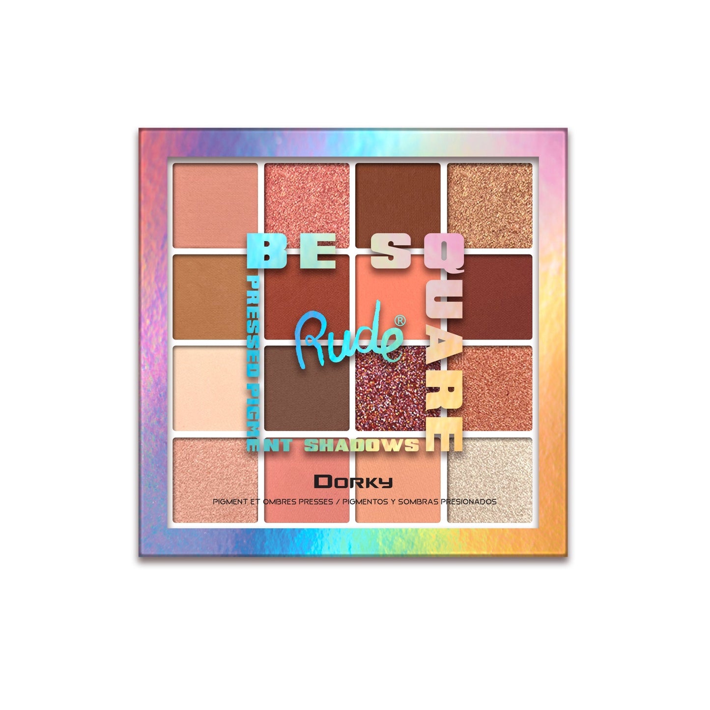 RUDE Be Square Pressed Pigments & Shadows - Dorky - Dorky