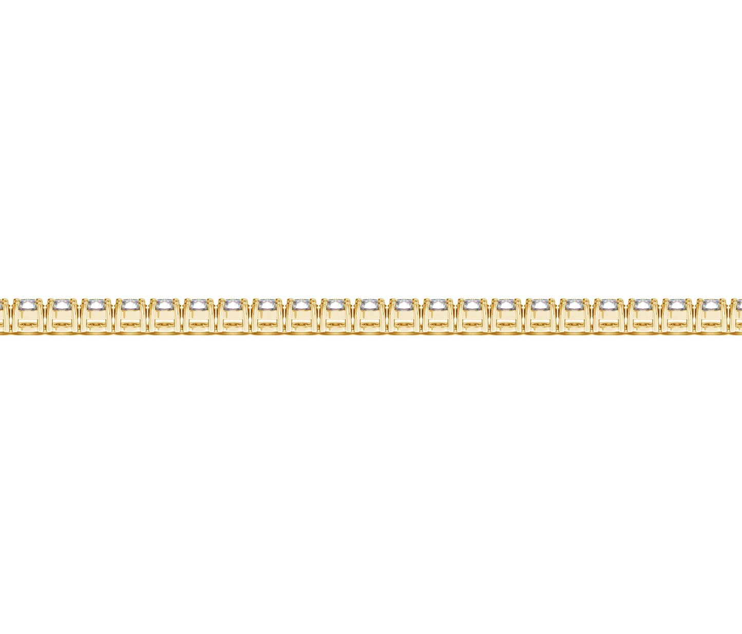 Lab Grown Round Diamond Tennis Bracelet in 14k Yellow Gold (3 cctw F/G VS2/SI1)