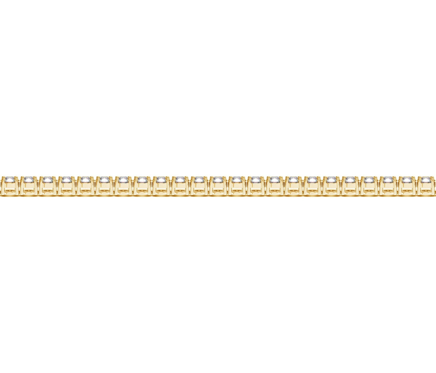 Lab Grown Round Diamond Tennis Bracelet in 14k Yellow Gold (2 cctw F/G VS2/SI1)