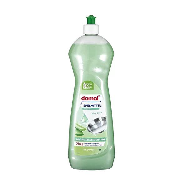 Domol Balsam Aloe Vera Dishwashing Detergent - Gentle & Effective Grease Cutting Hand Wash Soap, 1000ml
