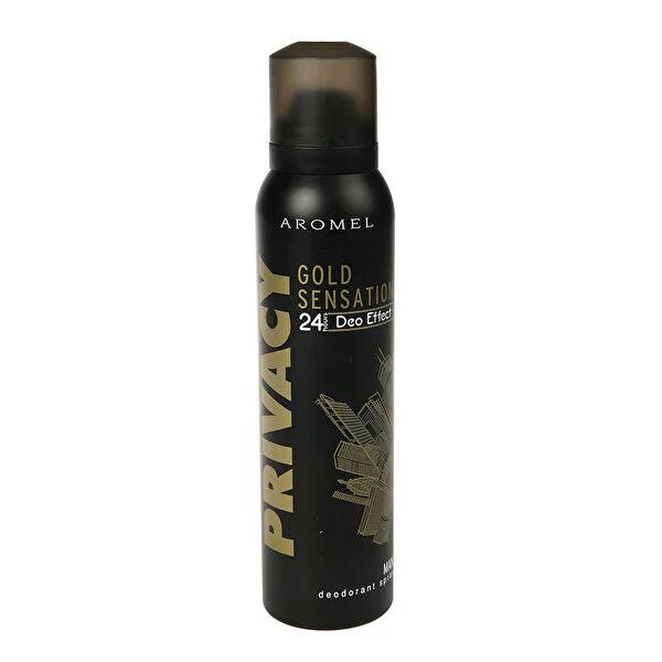 Privacy Deodorant Gold Sensation for Men - Long-Lasting Male Deodorant with Pleasant Fragrance