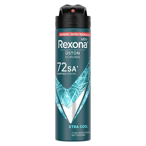 Rexona Men Xtra Cool Antiperspirant Deodorant Spray - 72h Protection, Long-Lasting Freshness for Active Men