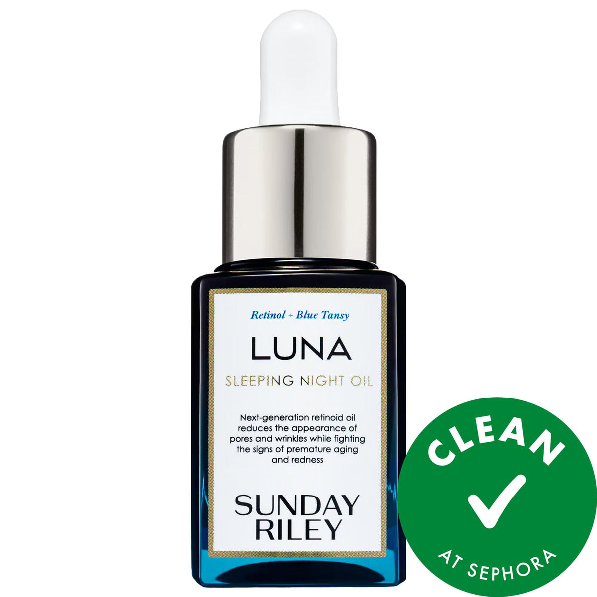 Luna Sleeping Retinoid Night Oil - Gentle Anti-Aging Skincare for Fine Lines, Wrinkles, and Redness