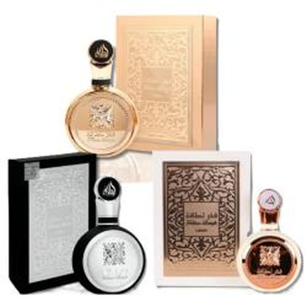 Gift/Set Bundle Fakhar 3 Piece (3.4 Fakhar Men+ 3. Perfume By Lattafa For Women