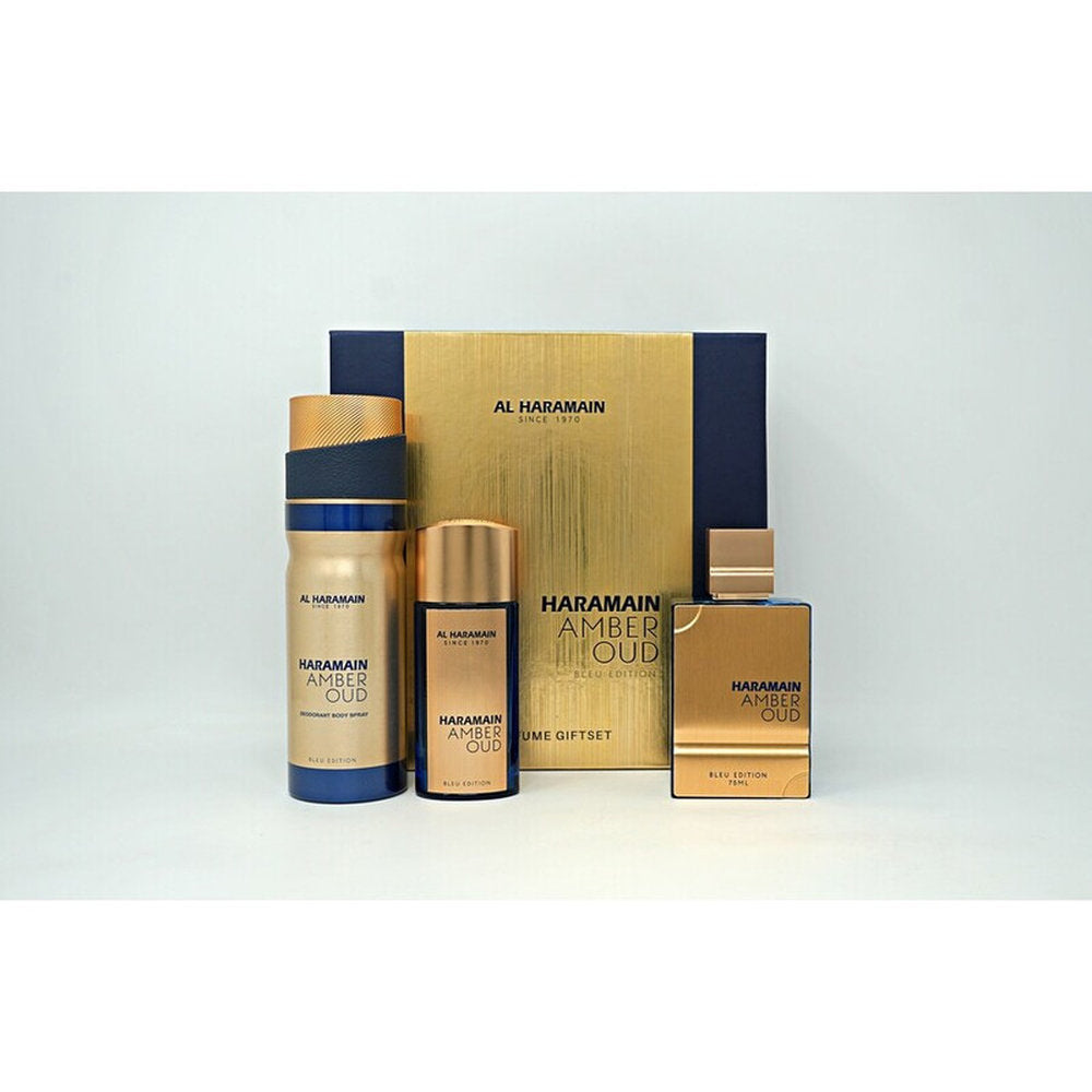 Al Haramain Amber Oud Blue 3 Pcs. Set: Perfume By For Spray 10