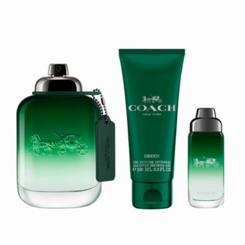 Gift/Set Coach Open Green 3Pc 3.4 Eau De Toilette Spray + 3.4 Shower Gel + 0. Perfume By For Kid