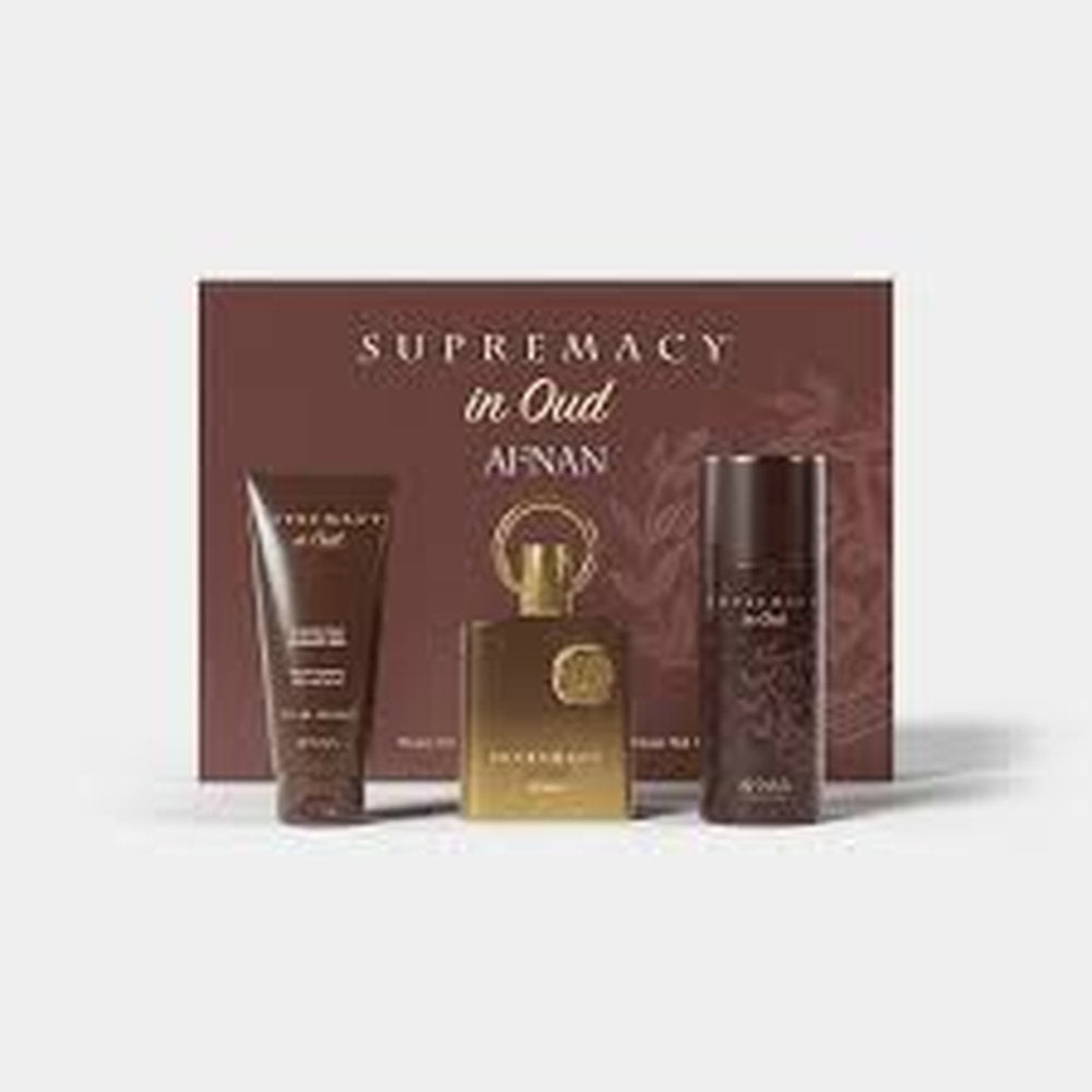 Afnan Supremacy In Oud Luxury Collection 3 Pcs. Set: Perfume By For 25