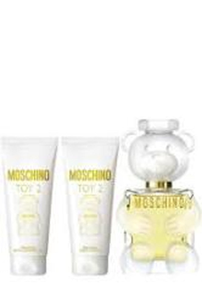 Gift/Set Moschino Toy 3 Pcs. By Moschino: 3.4 Edp Spray 3.4 Body Lotion 10 Ml Edp Spray For Women. Designer:Moschin Perfume By Moschino For Women