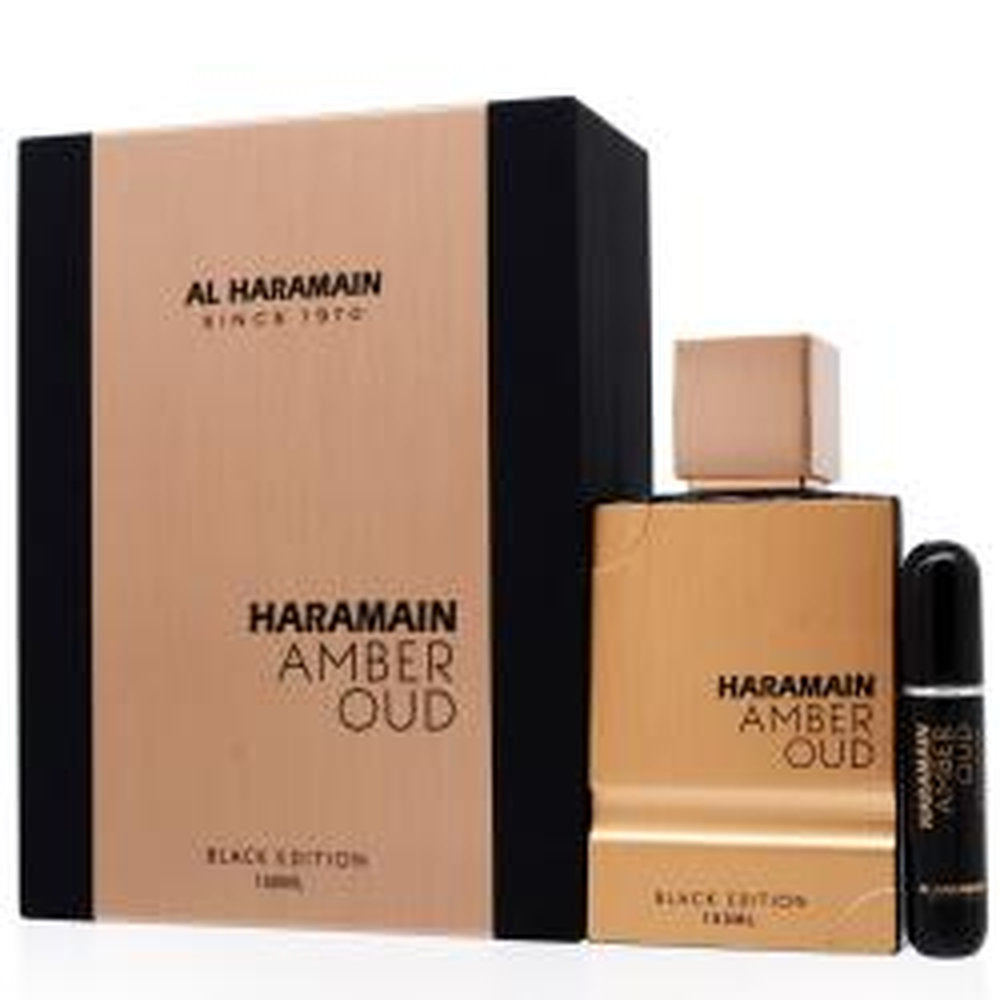 Al Haramain Amber Oud Black(U) With Atomizer Perfume By Al Haramain For Men