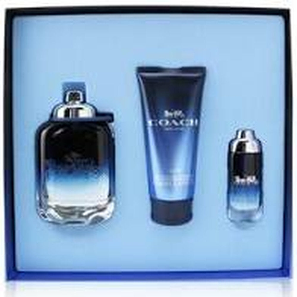 Gift/Set Coach New York Blue By Coach 3 Pcs. 100M Perfume By Coach For Men