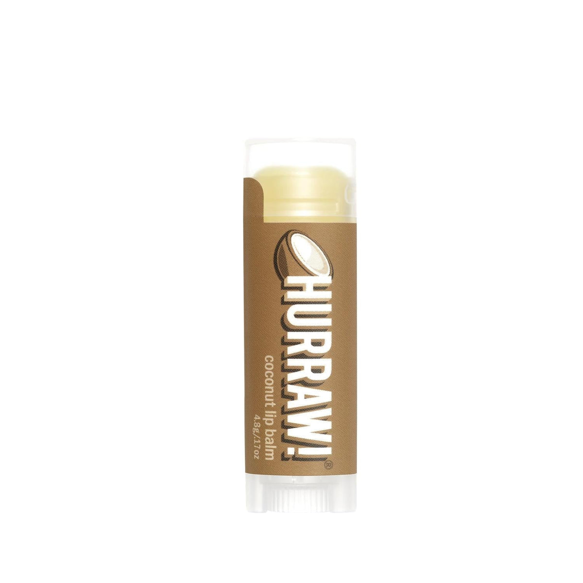 Hurraw Coconut Lip Balm - Natural Moisturizing Lip Care with Coconut Formula - 4.8g