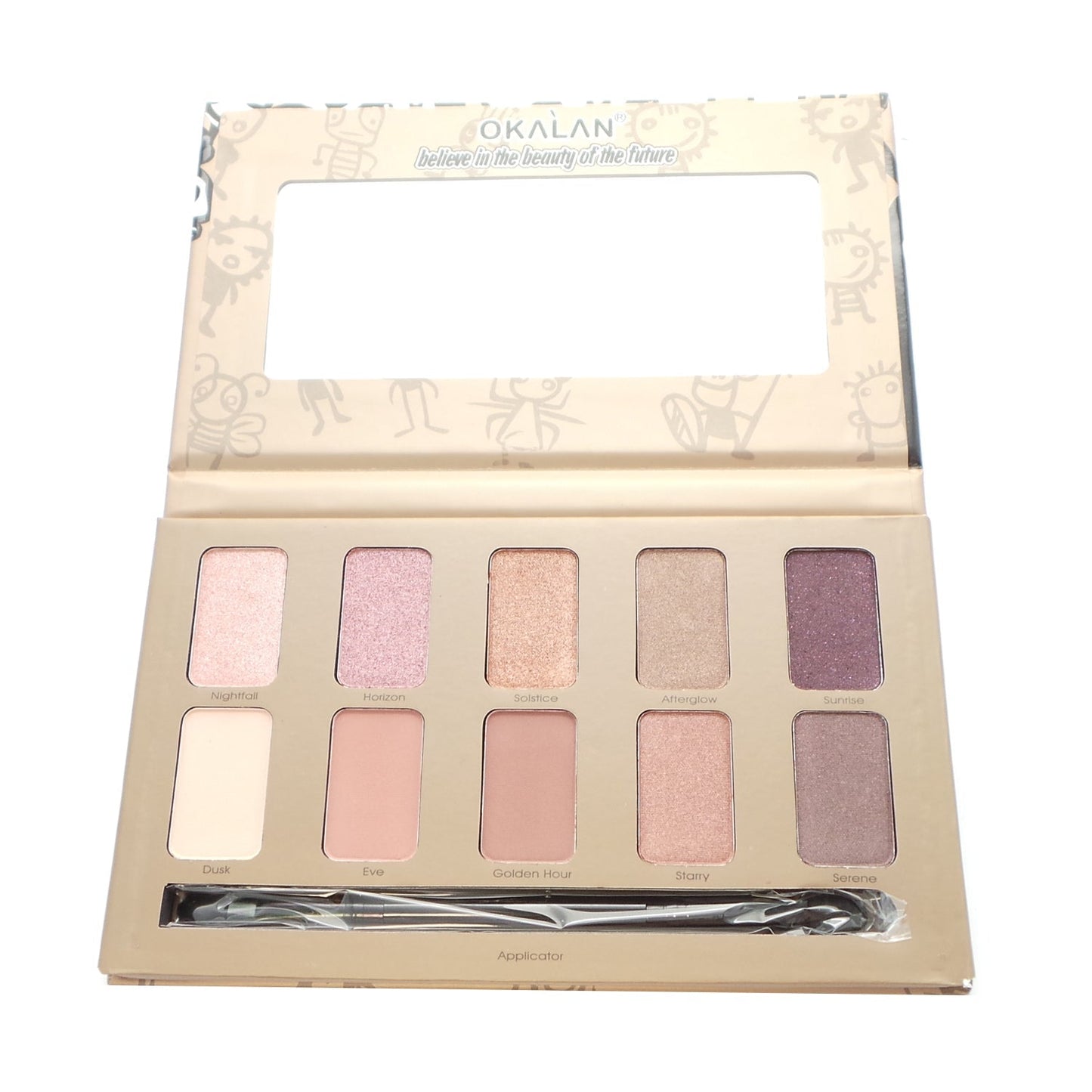 OKALAN 10 Shade Natural Eyeshadow Palette