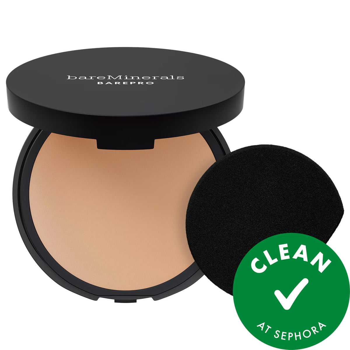 BAREPRO 24HR Skin Perfecting Talc-Free Matte Powder Foundation - Long-Lasting Full Coverage, Natural Matte Finish, Vegan & Cruelty-Free